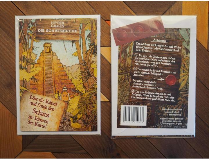 Actual product image Hidden Games The treasure hunt - puzzle card (German, 1 Players)