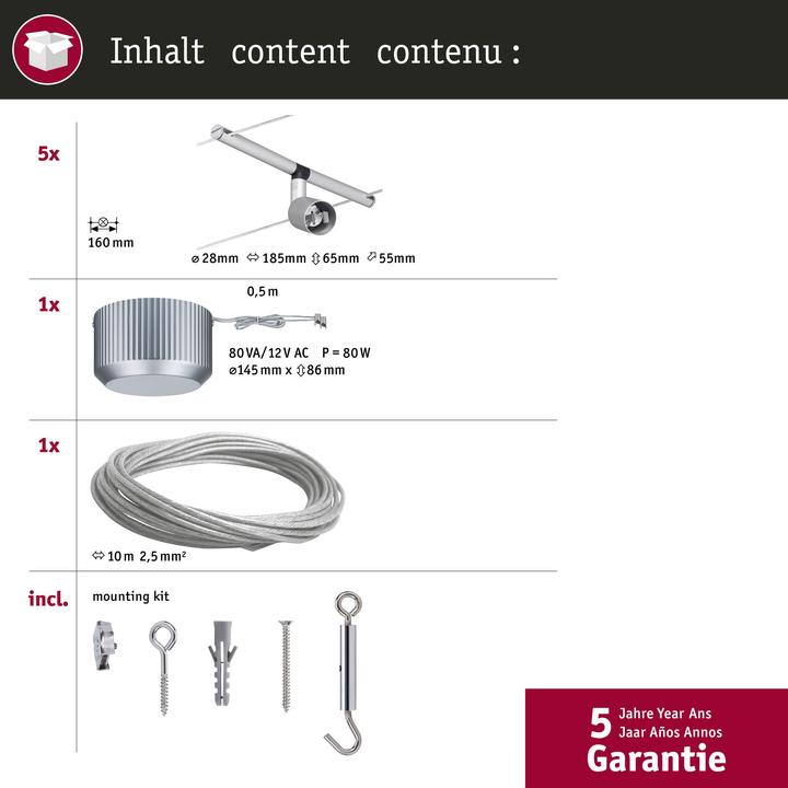 Produktbild Paulmann Wire System Spice Salt (GU5.3)