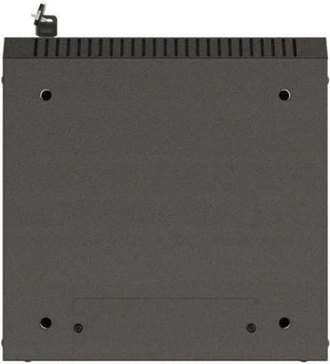 Produktbild Lanberg Szafa Instalacyjna Rack Wisząca 10 4u 300x300 Czarna Drzwi Przeszklone (Flat Pack) (4 HE, 10 Zoll Rack)