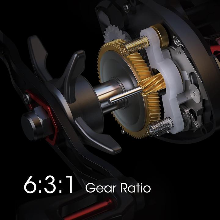 Image du produit Lixada Baitcasting Angelrolle mit Magnetbremssystem