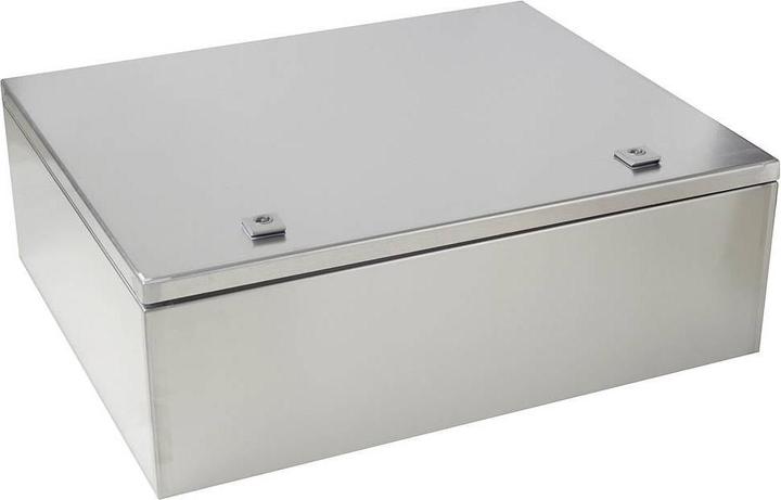 Actual product image Tru Components TC-SS505020 Schaltschrank 500 x 500 x 200 Edelstahl Lichtgrau 1 S (Housing)