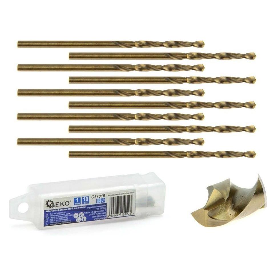 Geko, Boorbitje, Boor Voor Metaal 2, 5 Mm Hss, Verpakking Van 10 Stuks (2, 5 Millimeter)