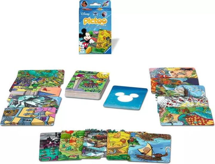 Produktbild Ravensburger 23478 - Pictoo Disney Kartenspiel - Schnelles Karten-Suchspiel für Kinder ab 4 Jahren (Italienisch, Deutsch, Englisch, Niederländisch, Französisch, Portugiesisch)