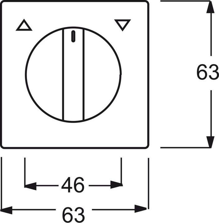 Image du produit Busch-Jaeger Disque central avec poignée rotative, avec 2CKA001710A3812