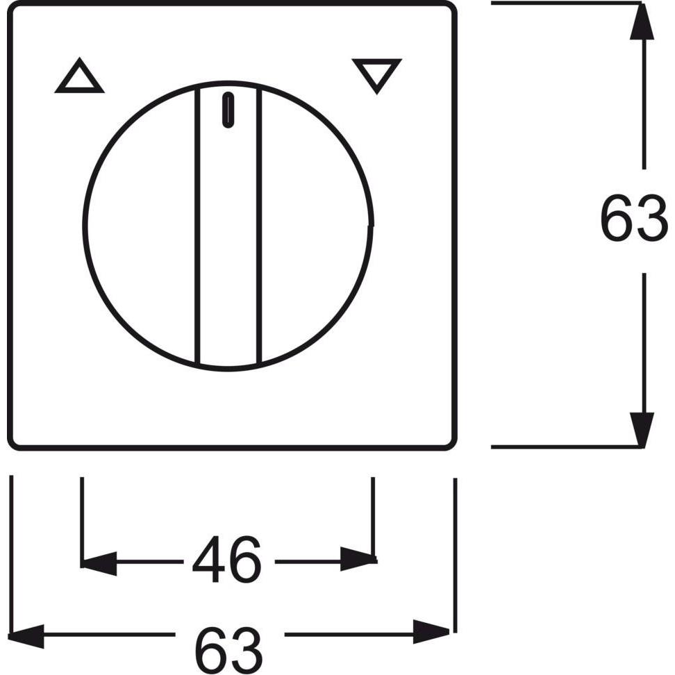 Thumbnail - Busch-Jaeger, Zubehör Schalterprogramm, Zentralscheibe mit Drehgriff, mit 2CKA001710A3894