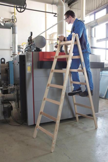 Immagine prodotto Krause KRAU Holz 170125 Scaletta a pioli con 2x10 pioli (Scala doppia, 280 cm)