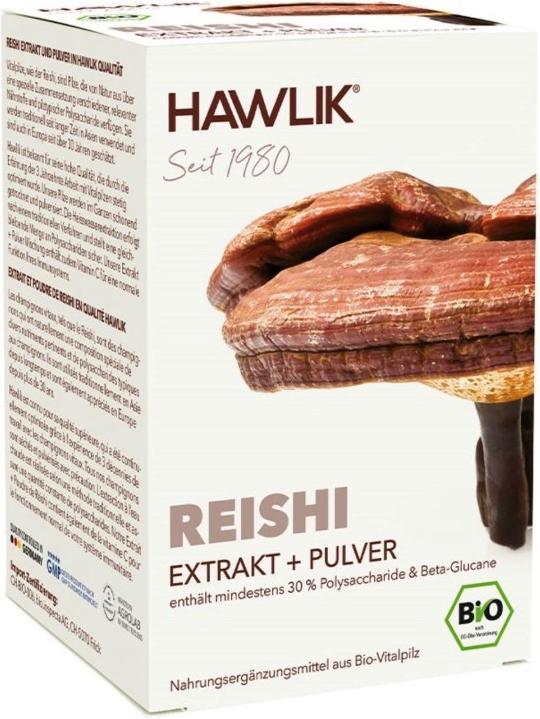 Produktbild Hawlik Reishi Extrakt + Pulver Kapsel (120 Stück, Kapseln, 109 g)