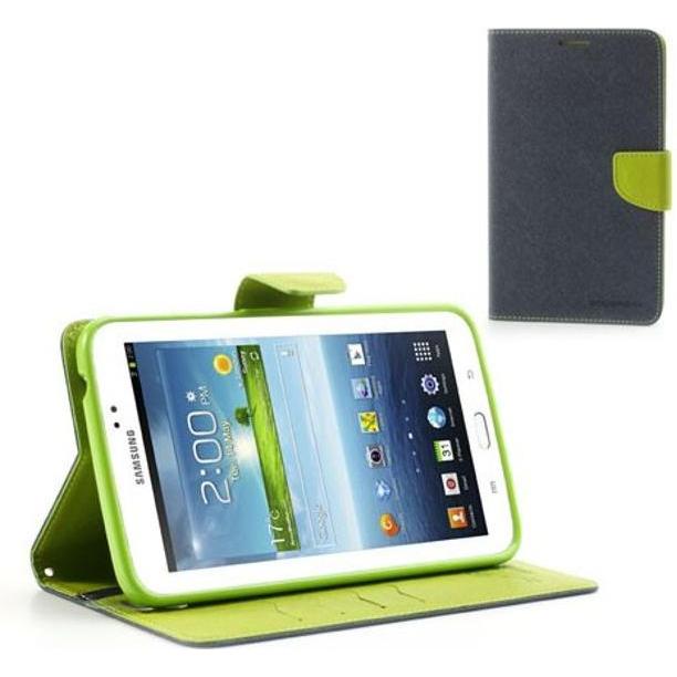 Thumbnail - Goospery Fancy Diary Series (Galaxy Tab 3 7.0 (2013)), Tablet Hülle, Blau, Grün