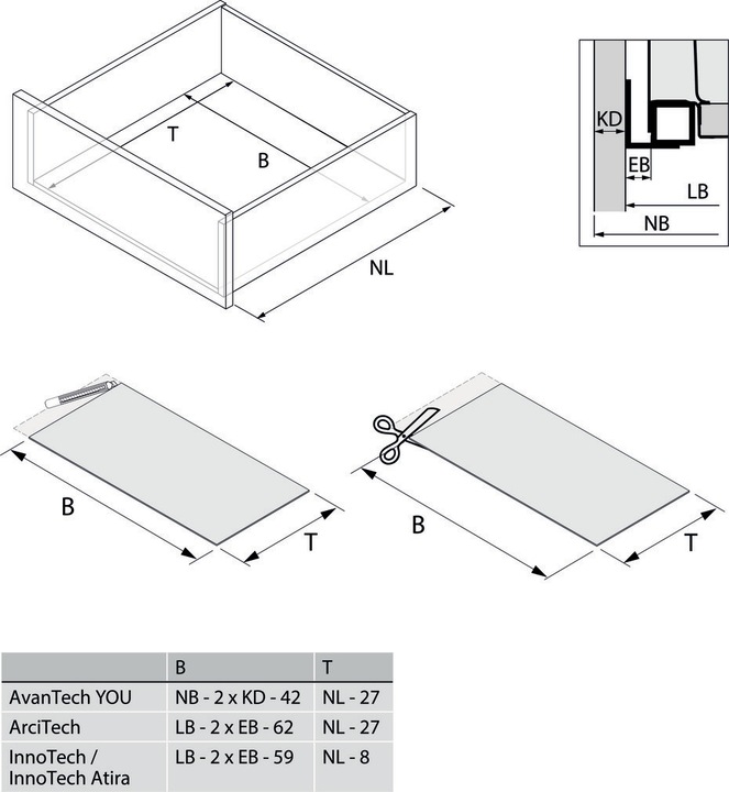 Image du produit Agoform Tapis antidérapant AGO-Solid Découpe fixe pour largeur ArciTech