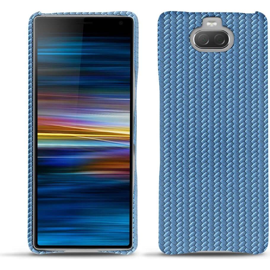 Noreve Lederschutzhülle (Sony Xperia 10 Plus), Smartphone Hülle, Blau