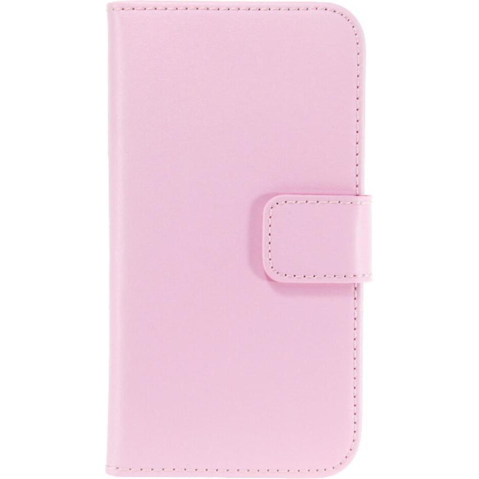 OEM Slim Leder Book Case für Galaxy Alpha - rosa 4250710555581 (Samsung Galaxy Alpha), Smartphone Hülle, Rosa