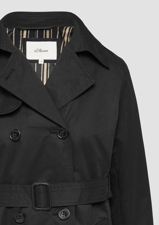 Actual product image S.Oliver Outdoor-Mantel Trenchcoat mit Streifen-Futter