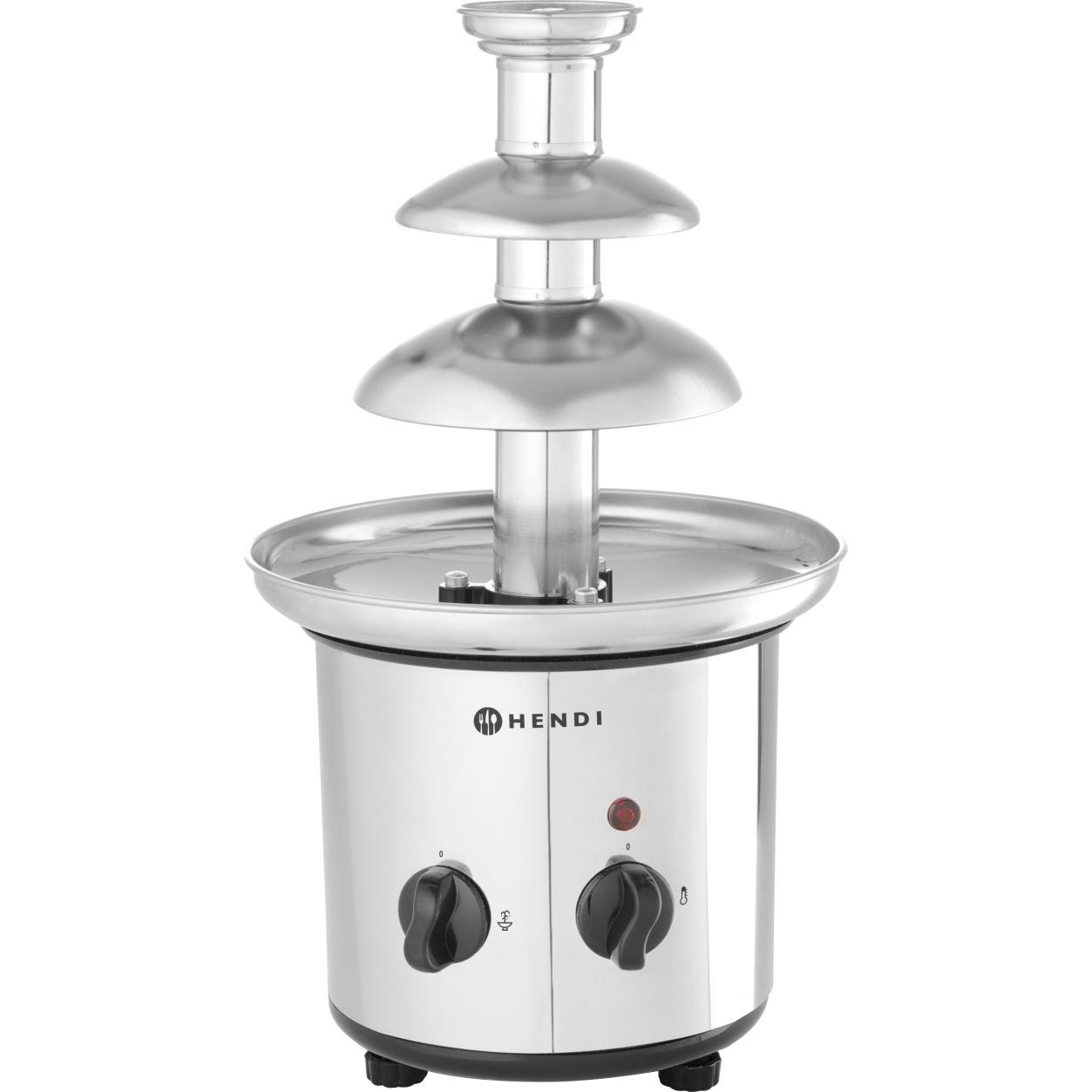 Hendi Schokobrunnen mit 3 Ebenen, Fun Kitchen, Silber