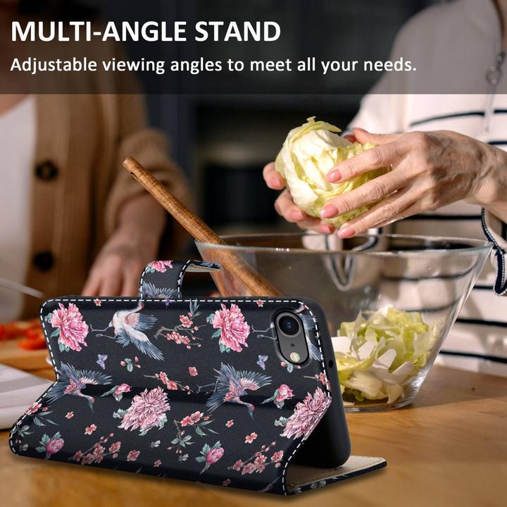Image du produit Cadorabo Pochette Book avec impression (Apple iPhone 7, Apple iPhone SE (2ème génération))