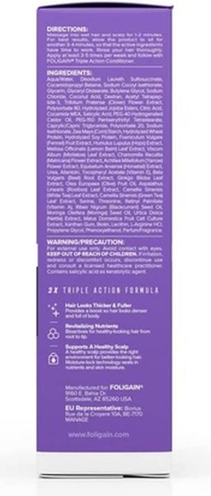 Produktbild Foligain Shampoo against hair loss Triple Action (Women's Shampoo) 236 ml (236 ml, Flüssiges Shampoo)