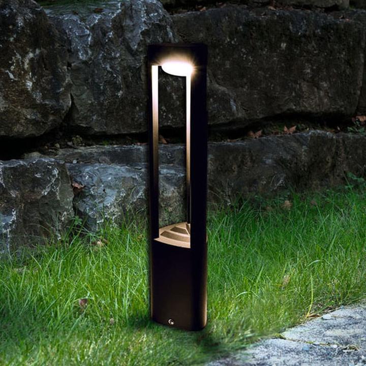 Produktbild Heitronic LED Standleuchte MARYLAND Sockelleuchte LED, schwarz, IP54 (250 lm, IP54)