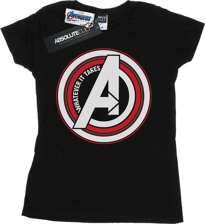 Image du produit T-shirt en coton avec symbole Womens/Ladies Avengers Endgame Whatever It Takes (S)