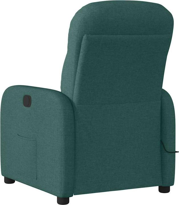 Immagine prodotto vidaXL Sedia da massaggio elettrica in tessuto verde scuro