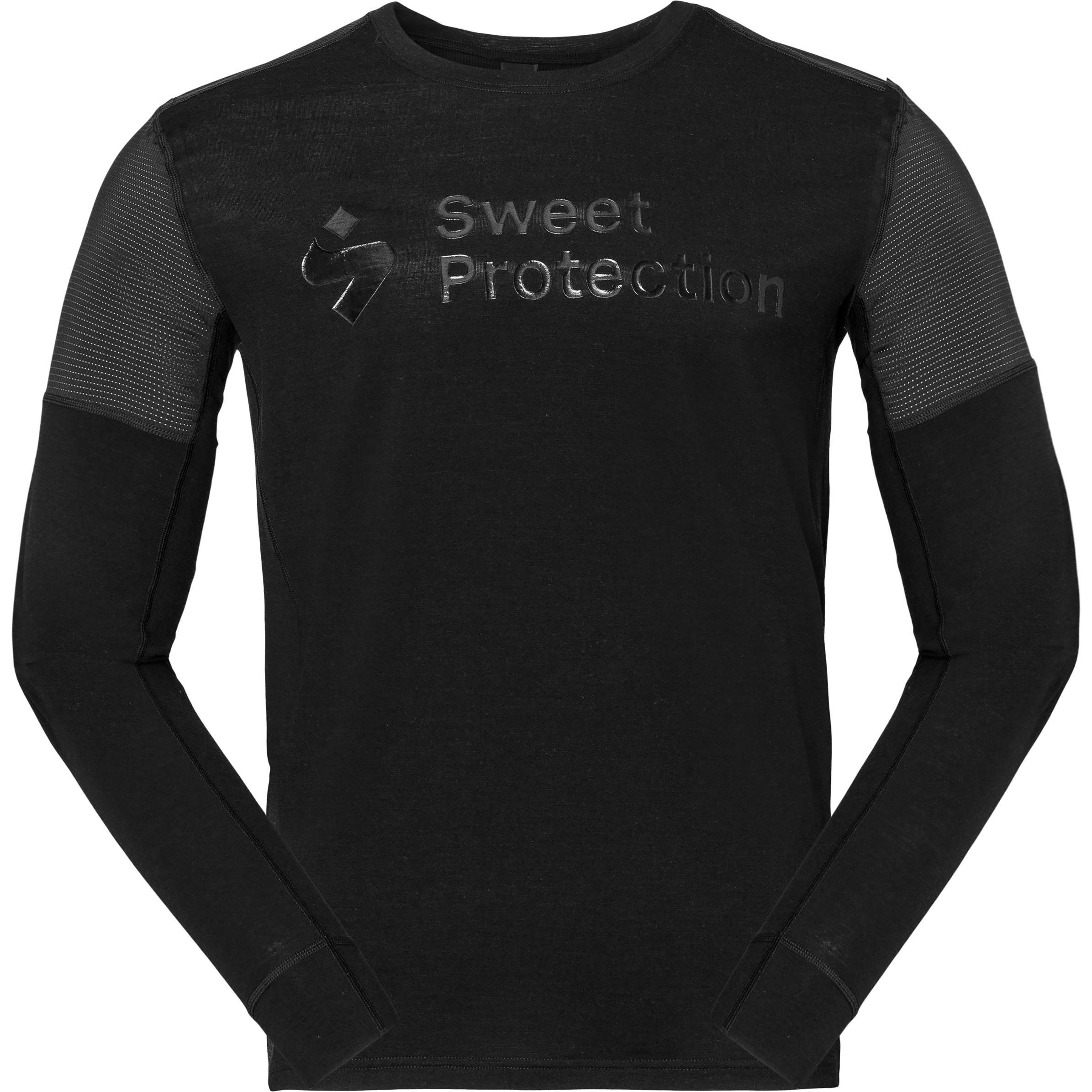 Sweet Protection, Herren, Velotrikot, Hunter Merino Radtrikot langärmlig (XL), Schwarz, XL