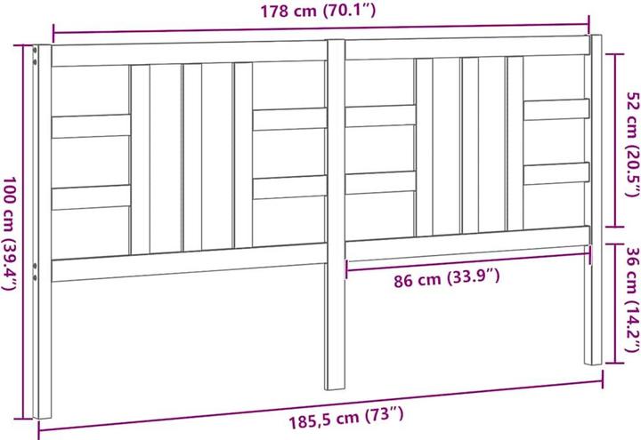 Immagine prodotto vidaXL Lior (186 x 4 x 100 cm)
