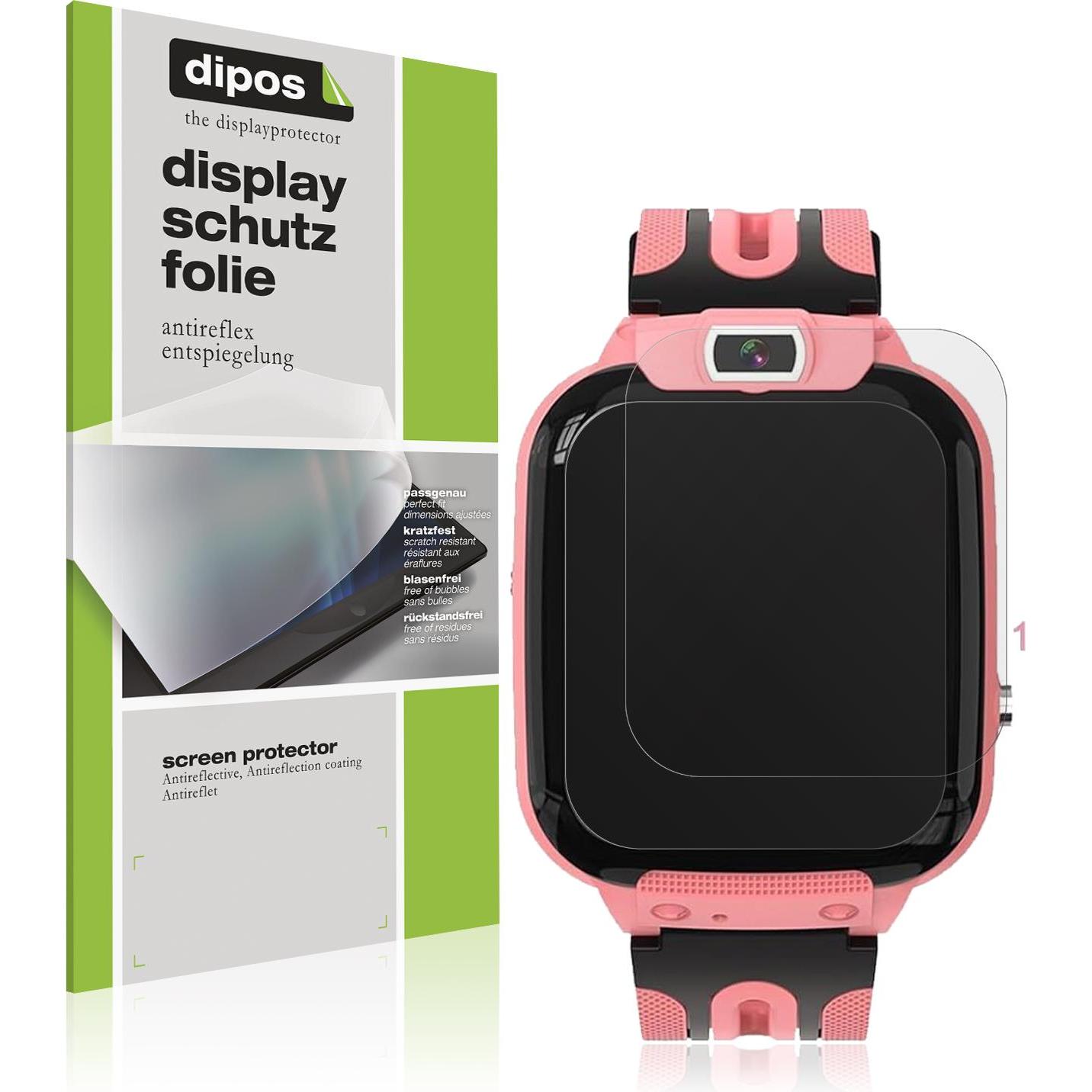 Dipos Schutzfolie Matt für Clleylise Kinder Smartwatch, Smartwatch Schutzfolie, Transparent