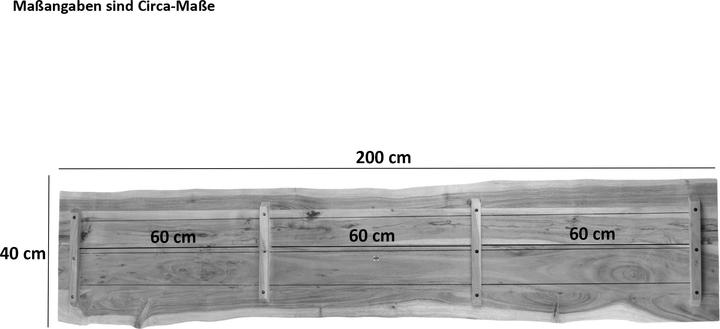 Produktbild SAM CURTIS Baumkante massiv Akazie (200 x 40 cm)