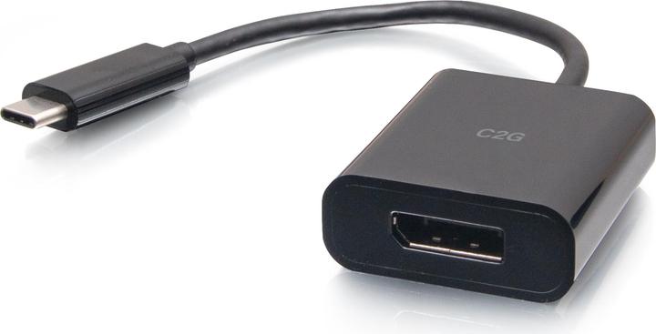 Produktbild C2G USB-C to DisplayPort Adapter Converter - 4K 60Hz - Black - Adapter - 24 pin USB-C (M) to DisplayPor (USB Typ-C, 4.19 cm)