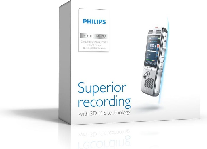 Produktbild Philips DPM8000 Pocket Memo (inkl. Software, internationaler Schiebeschalter) (4 GB)