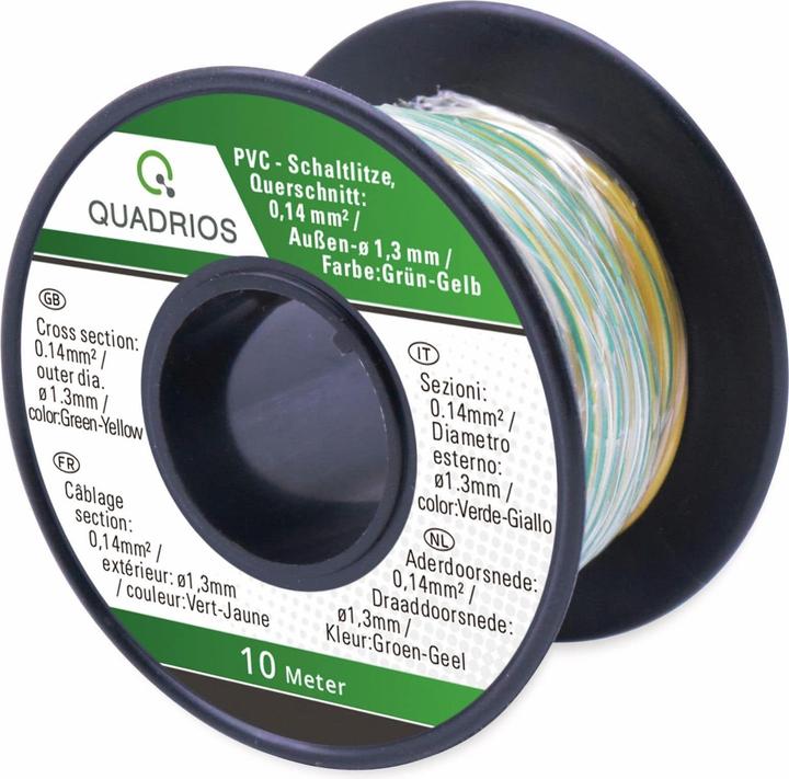 Productafbeelding Quadrios 19011CA084 Staaldraad LiFY 1 x 0,14 mm² Blauw, Bruin, Groen, Geel, Grijs, Rood, Zwart, Wit 70 m (70 m)