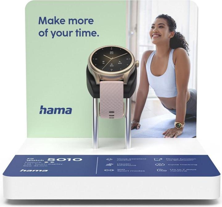 Actual product image Hama Fit Watch 5010 Test Module.rose GOLD.18x18x16cm Engels (73296008)