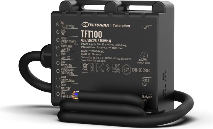 Actual product image Teltonika TFT100TSTAA0 - TFT100 - E-Forklift/E-Scooter Tracker Plus, CAN Interface