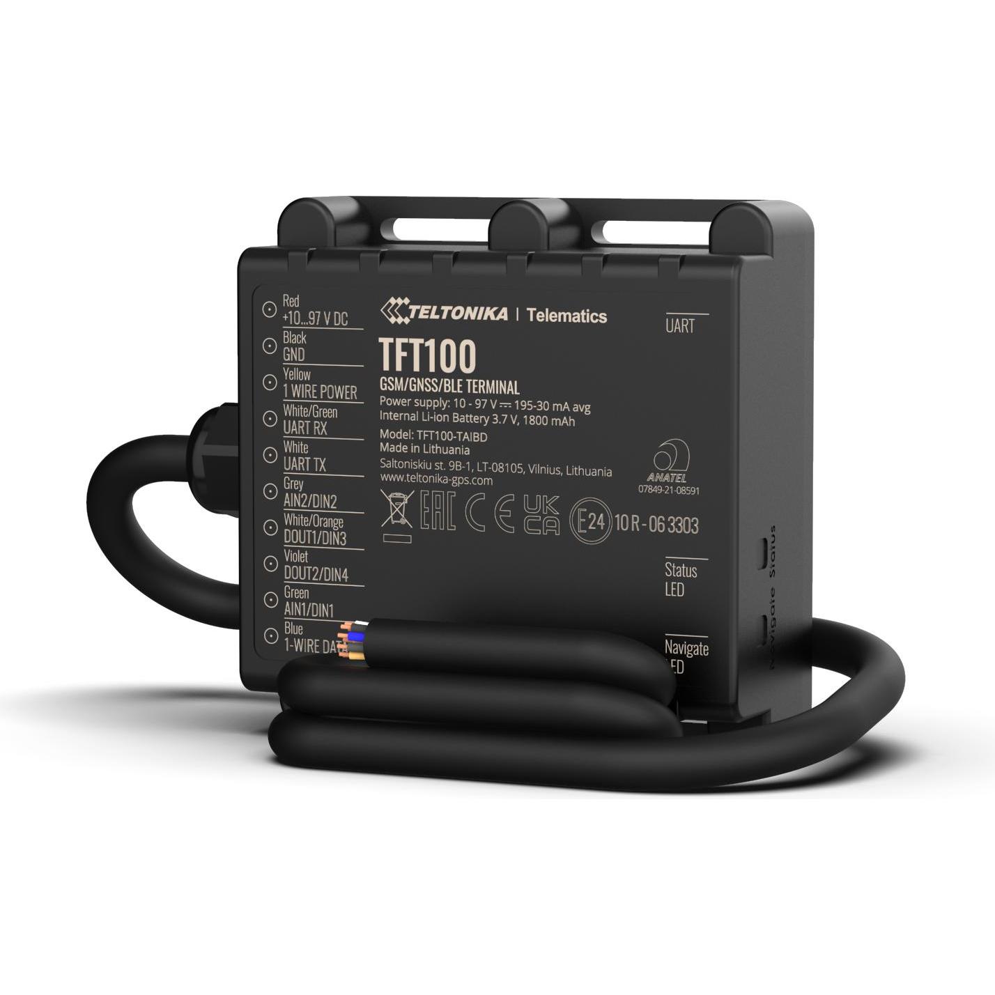 Thumbnail - Teltonika, Fahrzeug Navigation Zubehör, TFT100TSTAA0 - TFT100 - E-Gabelstapler/E-Scooter Tracker Plus, CAN-Schnittstelle