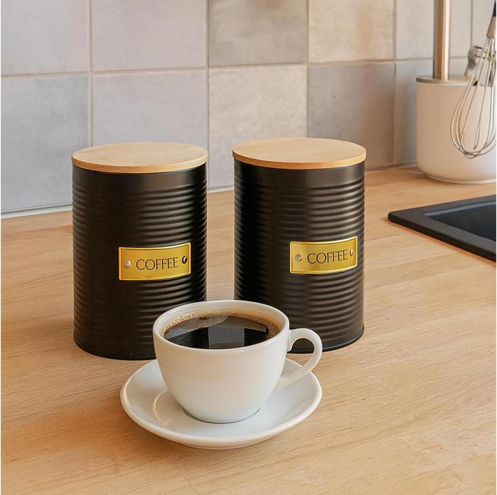 Produktbild Relaxdays Kaffeedose mit Bambusdeckel (1.40 l)