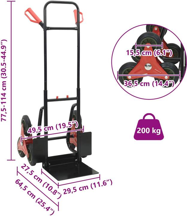Actual product image vidaXL Handwagen
