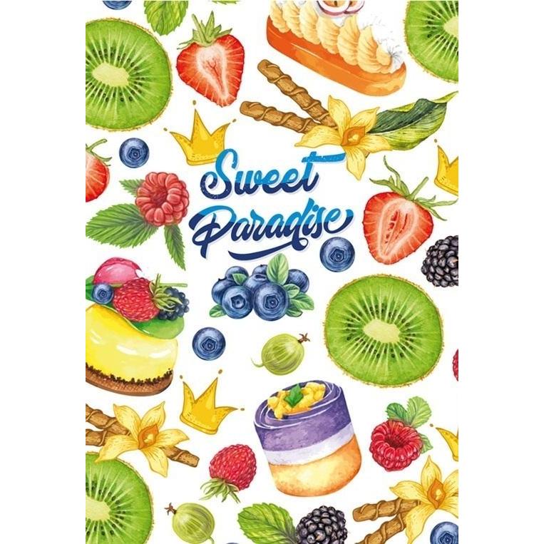 Fresh, Quaderno + Bloc notes, Dekoratives Notizbuch 128x165/64K Fruit line (Rigatura speciale)
