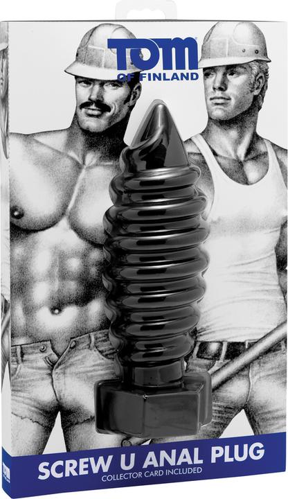 Produktbild Tom of Finland Screw U Anal Plug-Black