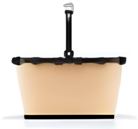 Actual product image reisenthel carrybag XS frame raffia black