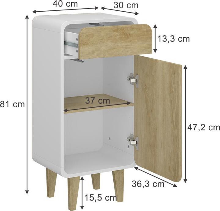 Image du produit Vicco Arla (40 x 30 x 81 cm)