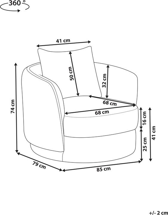 Actual product image Beliani Andalen