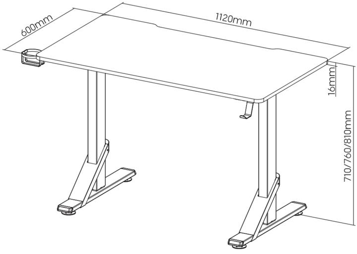 Immagine prodotto Oplite Scrivania da gioco Balistic MK 1