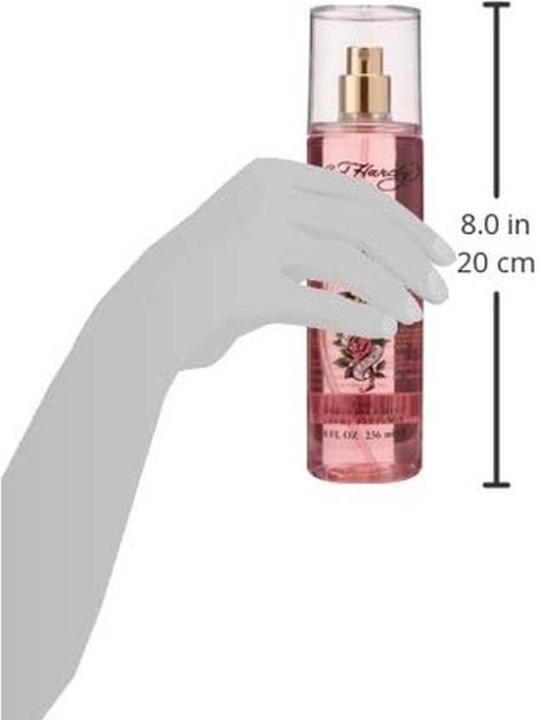 Actual product image Christian Audigier Ed Hardy by Body Mist 240 ml (240 ml, Body & hair fragrance spray, Freesia, Grapefruit, Mango)