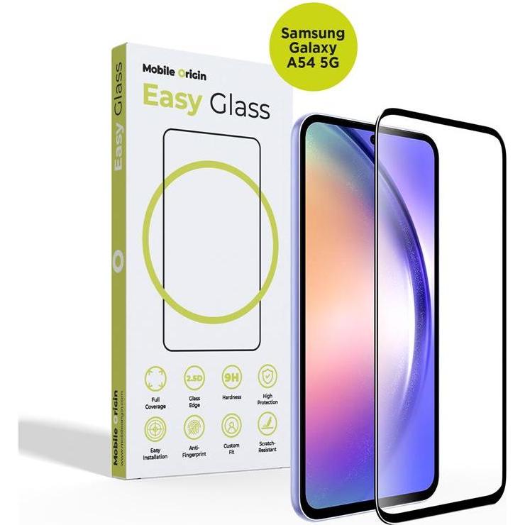Mobile Origin EasyGlass per Samsung Galaxy A54 5G (Samsung Galaxy A54), Pellicola protettiva smartphone, Trasparente