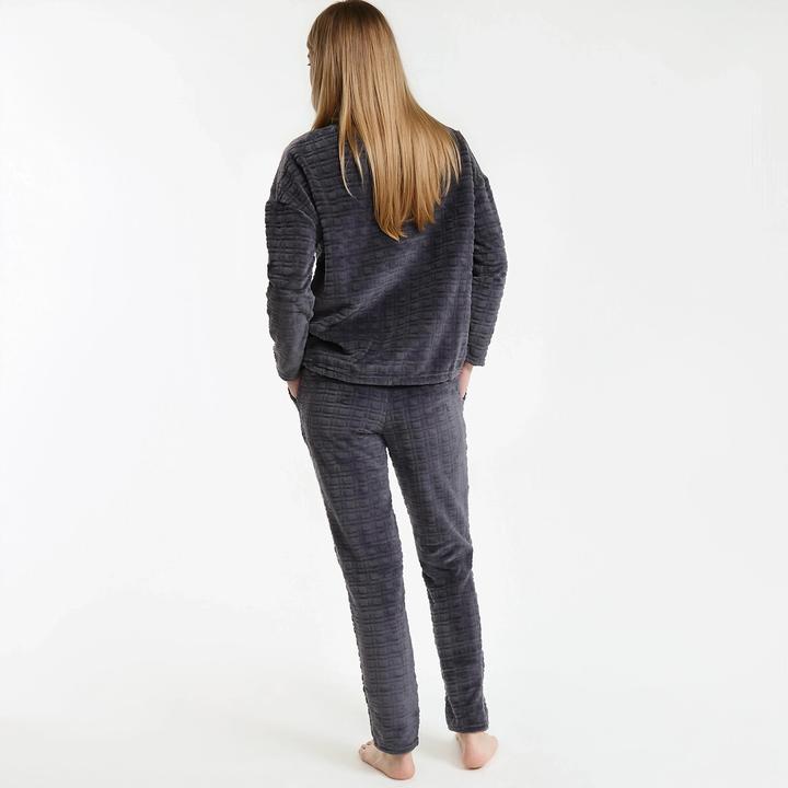 Produktbild La Redoute Collections Fleece-Pyjama mit langen Ärmeln (46)