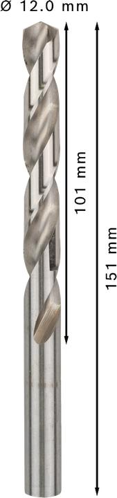 Produktbild Bosch Professional Zubehör PRO Metal HSS-G Spiralbohrer, 12 x 101 x 151 mm (12 mm)