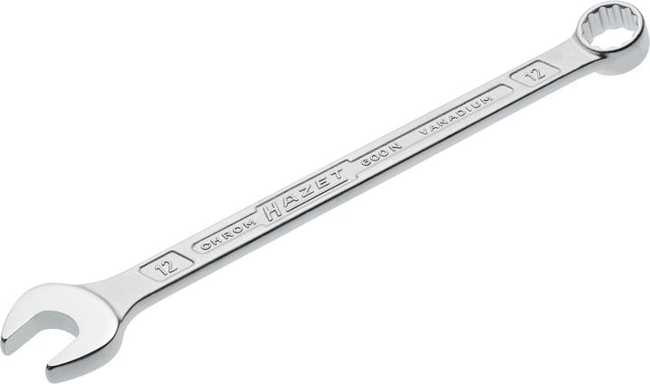 Produktbild HAZET Ring-Maulschlüssel 600N-12 ∙ Aussen Doppel-Sechskant-Tractionsprofil ∙ 12 mm (12 mm)