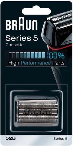 Actual product image Braun Series 5 52B Electric Shaver Head Replacement Cassette - Black (1 x)