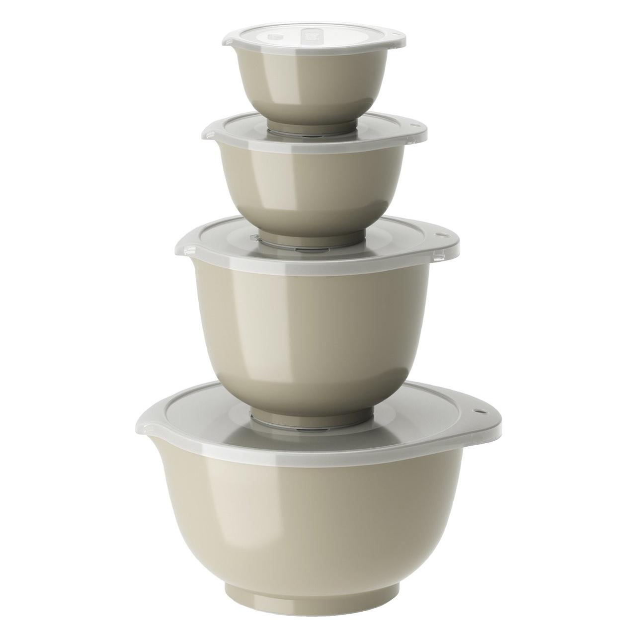 Rosti Nieuw Margrethe Set 8-delig 0, 25 + 0, 5 + 1, 5 + 3 L Humus, Kom + Kom, Bruin