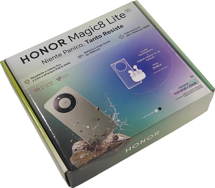 Actual product image Honor Magic8 Lite 5G (256 GB, Black, Midnight Black, 6.79", 5G)