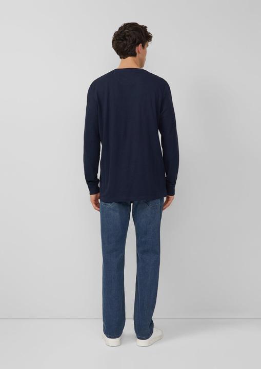 Produktbild s.Oliver T-Shirt Strukturiertes Longsleeve mit Ärmelbündchen (M)