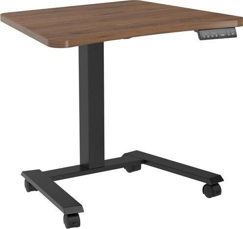 Produktbild Viking Sitz-Stehschreibtisch Elektronisch höhenverstellbar Trapezförmig
